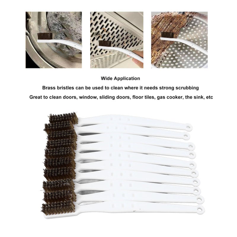 Brass Scratch Wire Brush Curved 3D Printer Nozzle Cleaning Tool With Hanging Hole Ergonomic Non Slip Grip - Image 4