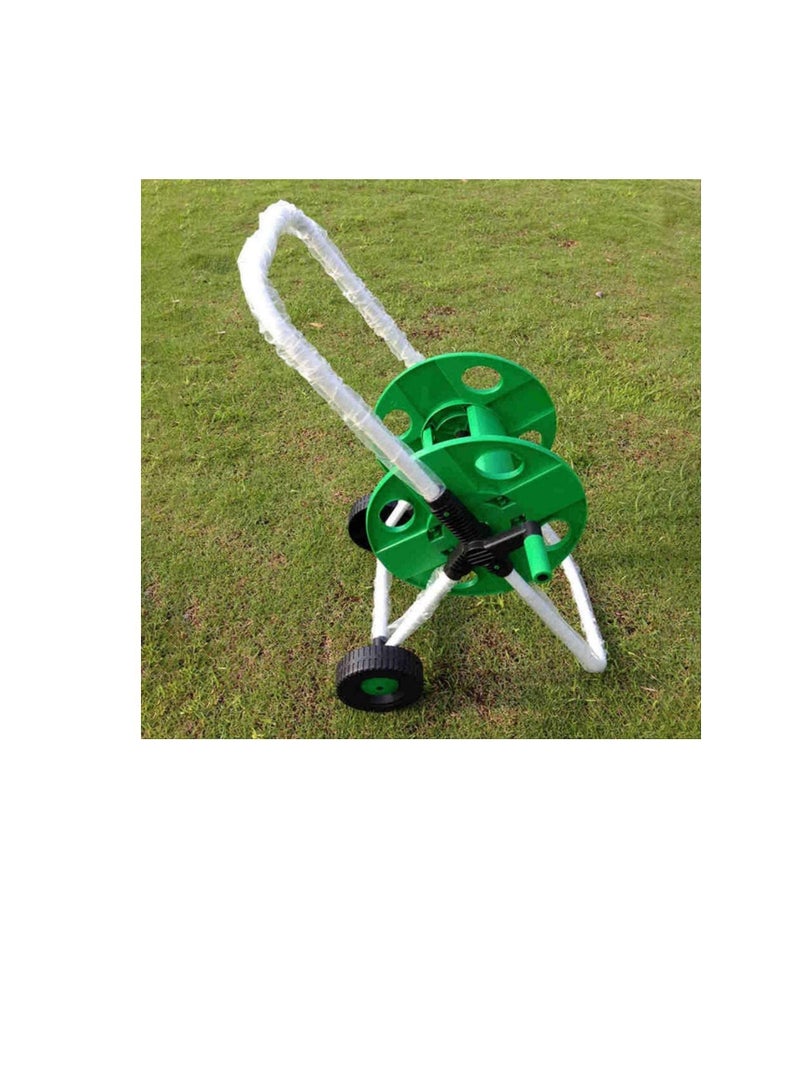Beorol 45m Garden Hose Cart, Portable Garden Water Pipe Hose Reel Cart, Garden Watering Hose Storage Rack For Garden Farm GMC45, Green - Image 3
