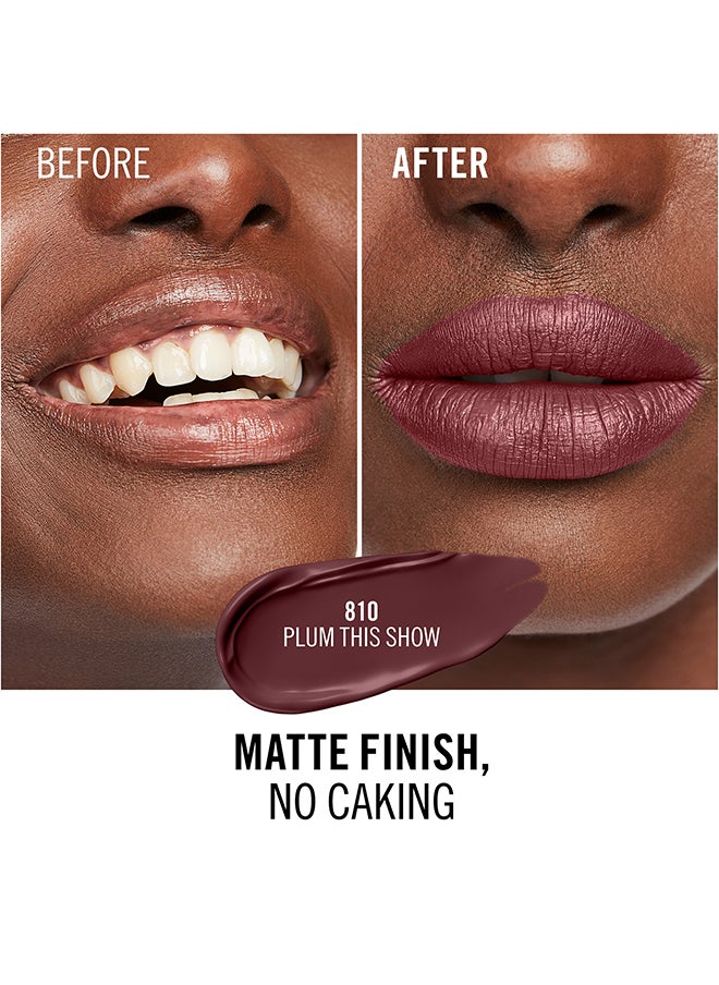 RIMMEL LONDON - Lasting Mega Matte Liquid Lipstick  810  Plum this Show - Image 1