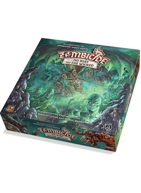 Zombicide Horde No Rest For The Wicked Board Game Expansion | Strategy Game | Cooperative Game For Teens And Adults | Zombie Game Green And Black
