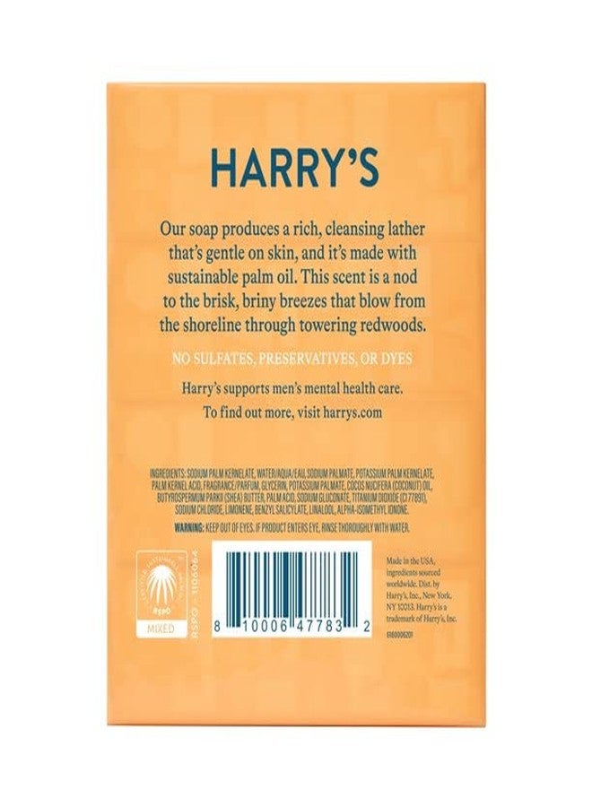 Harry's Men's Bar Soap, Redwood Scent Body Bar Soap for Men, 4 Bars, Net Wt 4 oz Each - Image 3