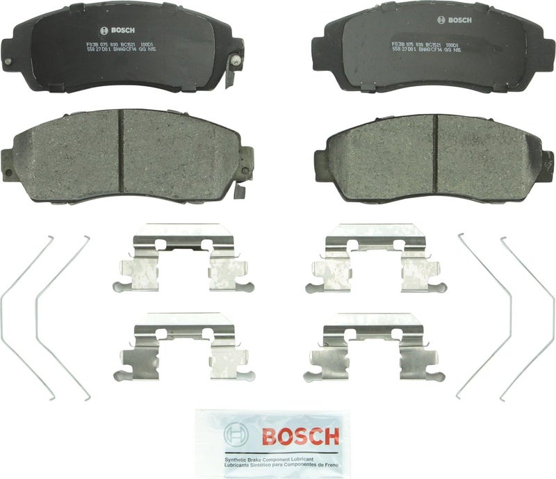 BC1521 QuietCast Premium Ceramic Disc Brake Pad Set - Compatible with Select Acura RDX, TLX; Honda Accord Crosstour, CR-V, Crosstour, Odyssey, Passport; Subaru Legacy; FRONT