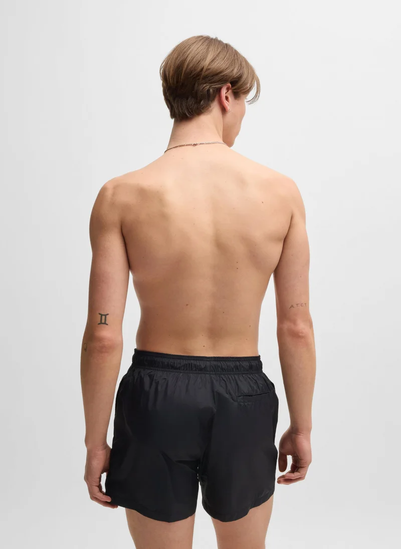 HUGO Fully lined swim shorts with stacked logo