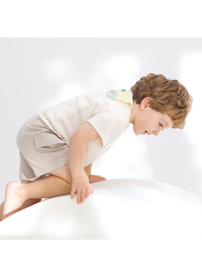 Babycare - Babycare - Misia Bean Paste Sweat Towel, White, 3 Pieces, 28 x 52 cm, Soft Cotton, Non-Toxic, Absorbent Towel, Baby Sweat Wipe, Multipurpose Towel, Lightweight, Quick-Dry, Ideal for Babies and Toddlers - Image 1