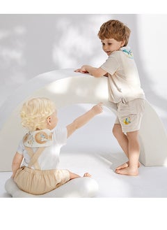 Babycare Babycare - Misia Bean Paste Sweat Towel, White, 3 Pieces, 28 x 52 cm, Soft Cotton, Non-Toxic, Absorbent Towel, Baby Sweat Wipe, Multipurpose Towel, Lightweight, Quick-Dry, Ideal for Babies and Toddlers  - Image 4