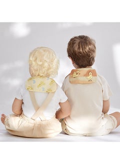 Babycare Babycare - Misia Bean Paste Sweat Towel, White, 3 Pieces, 28 x 52 cm, Soft Cotton, Non-Toxic, Absorbent Towel, Baby Sweat Wipe, Multipurpose Towel, Lightweight, Quick-Dry, Ideal for Babies and Toddlers  - Image 5