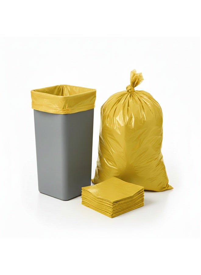 كيس قمامة أصفر | مقاوم للتسرب، صديق للبيئة | 95 × 120 سم، 1 × 5 كجم - Image 2