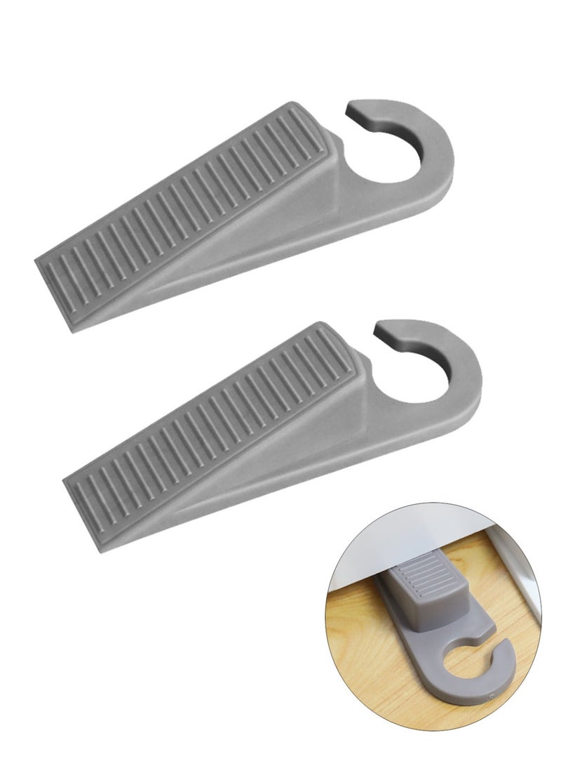 2 Pcs Door Stopper Rubber  Door Stop Wedge Non-Slip Wedge Door Gaps - Image 1