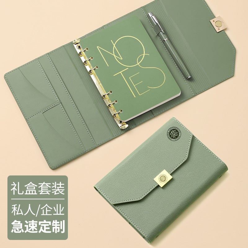 Loose-Leaf Notebook Notepad Business Office Detachable Work Meeting Recording Book Gift Box Student Diary Book - Image 3