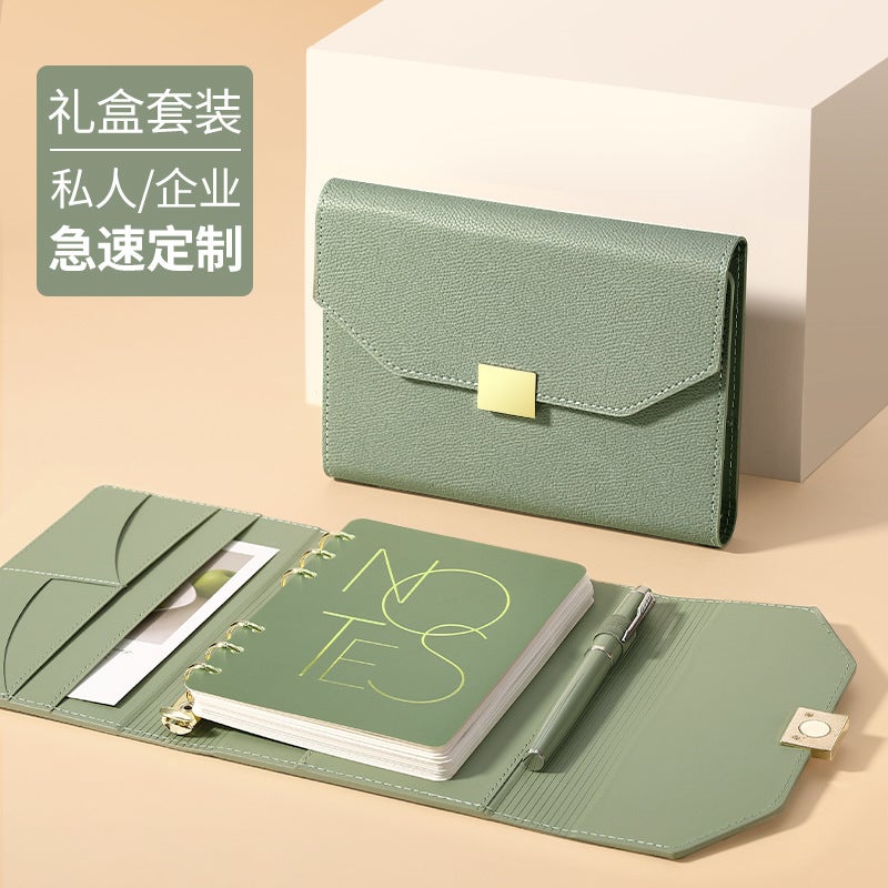 Loose-Leaf Notebook Notepad Business Office Detachable Work Meeting Recording Book Gift Box Student Diary Book - Image 2