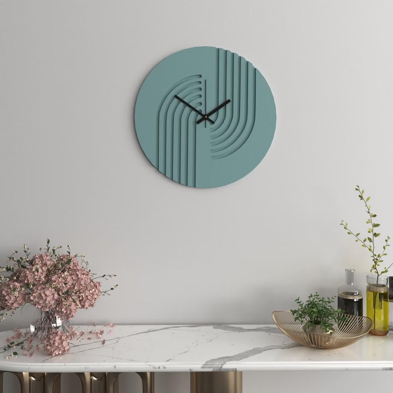 Marktna Geometric wooden wall clock