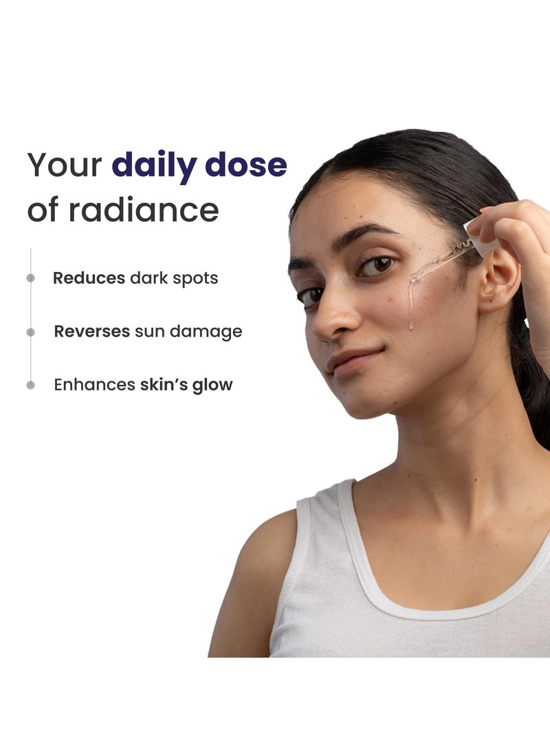 RE' EQUIL Daily Brightening Serum | 10% Vitamin C Serum | Reduces Dark Spots | Reverses Sun Damage | Enhances Skin's Glow | For All Skin Types | 25 Ml - Image 2