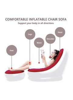 BBstore BBstore Inflatable Lazy Sofa with Household air Pump and Foot Rest  - Image 3