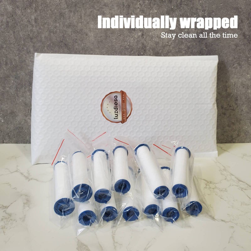 luzdiosa Vortex Shower Head PP-Cotton Filter Cartridge 3.7in Set of 12 Replacement Filter Cartridge for Detachable Propeller Hydro Shower Jet Sets - Image 3