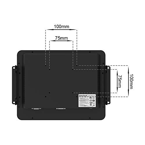 GreenTouch 10.1 inch 10 Points Front Waterproof Industrial Open Frame PCAP Touch Screen LCD Display Monitor 1280x800 Black - Image 4