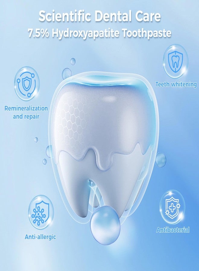 DATANSUN 2PCS 7.5% Hydroxyapatite Toothpastes【Remineralize】【Fluoride-Free】【Stain Removal】 Daily Use for Oral Health，Gentle Mint - Image 3