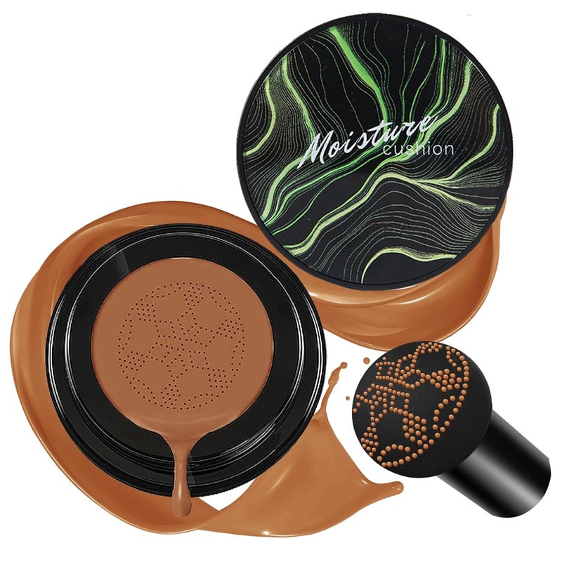 CAHIUYOA CAHIUYOA Mushroom Head Air Cushion CC Cream BB Cream Mushroom Head Foundation Full Coverage Foundation Makeup Long Lasting Moisturize Matte Concealer  06 Medium Deep 
