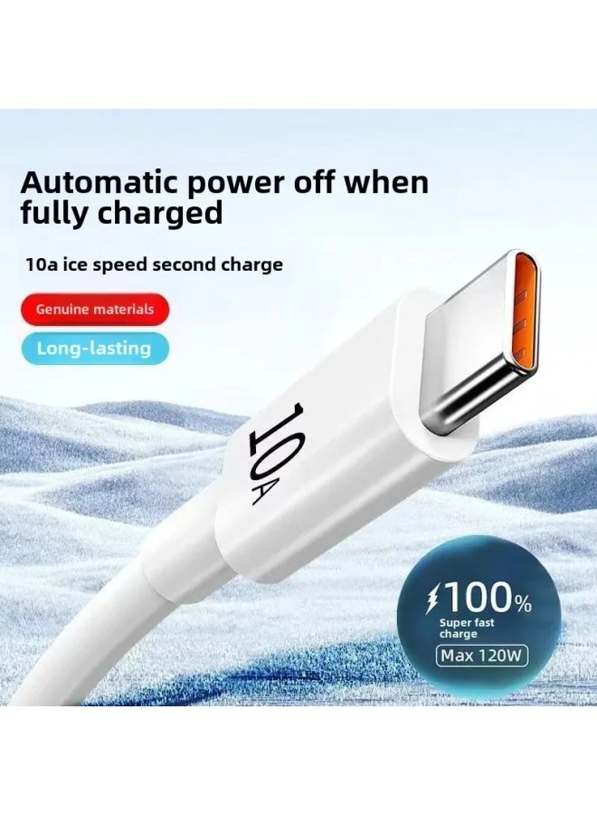 Super Fast Charge 240W Type-C Data Cable For Huawei 10A Car Charger Honor Xiaomi LeTV Flash Charge 5A 6A Vehicle Mounted Adapter-Color:1.5m-Model:Type - C 【10a Super Fast Charge】 - Image 2