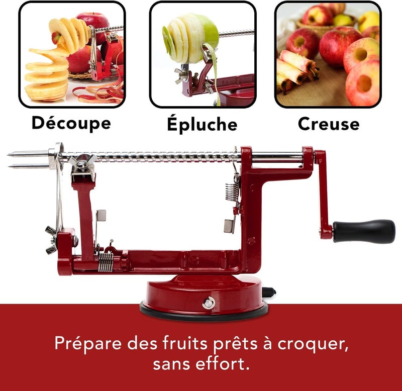 BAUMALU - 450009 - Metal apple peeler red color - Image 4
