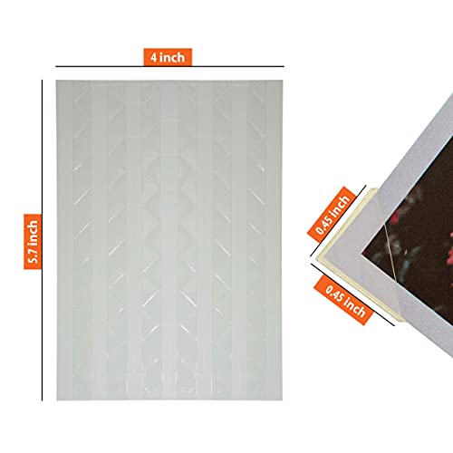 IFAMIO Premium 2040 Pcs 20 Sheets Transparent Photo Corners Stickers Self Adhesive for Notebook Personal Journal Picture Album Diary DIY Scrapbook Craft - Image 3