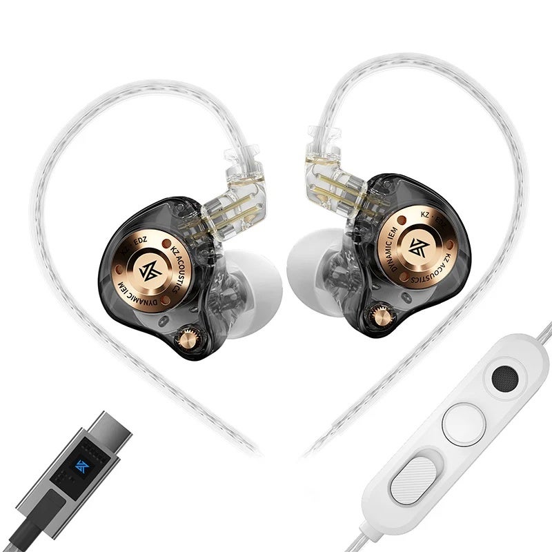 كي زد سماعة سلكية Pre-order KZ EDZ EDX Series Final Chapter Collector's Edition In-Ear Earphones with 7Hz45kHz Ultra-Wide Frequency Response, Black TypeC with Mic - Image 1