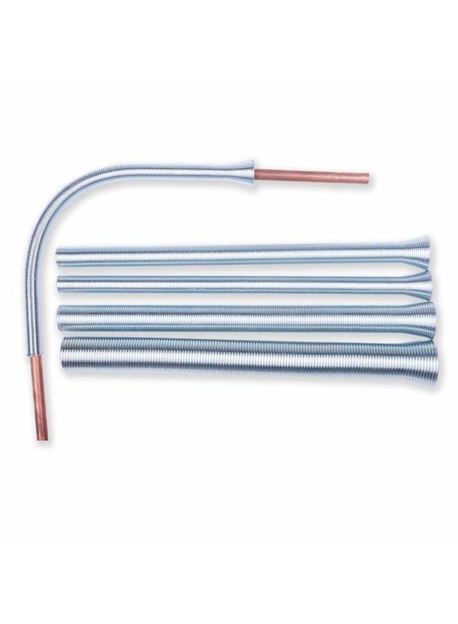 Wostore Spring Tubing Benders Kit for Pipe O.D. 1/4, 5/16, 3/8, 1/2, and 5/8 Inch 5 in 1 Tube Bender Set - Image 1