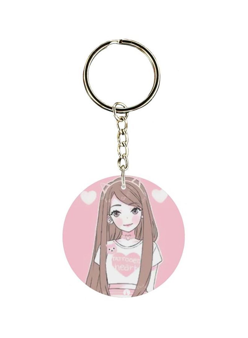 RKN Girl Printed Keychain