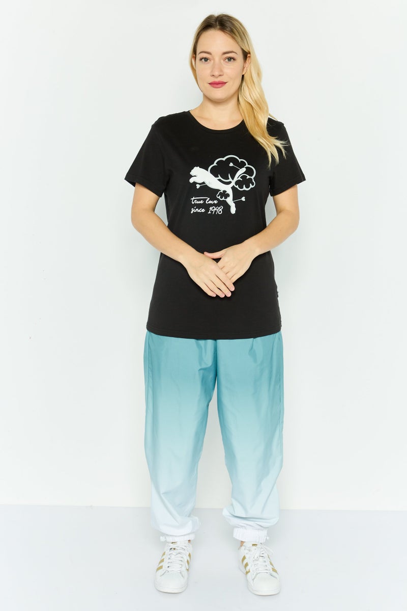 PUMA Women  Sportswear Fit Short Sleeves Training T-shirt, Black - Image 3