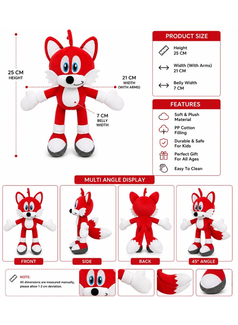 Red Plush Fox Doll 25 CM Stuffed Animal Soft Plush Toy Gift Decorative Plush - Image 2