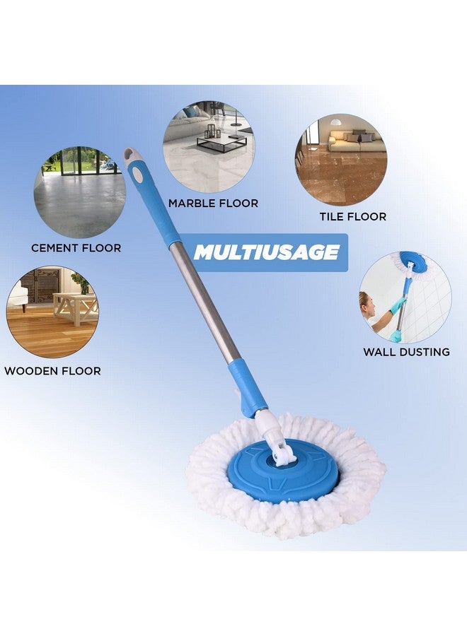 زوريني عصا ممسحة معدنية مقاس 42 بوصة بمقبض سريع التغيير مثالي لتنظيف الأرضيات المنزلية الصناعية مع لوحة ممسحة مقاس 10 بوصات (لون عشوائي) - Image 4