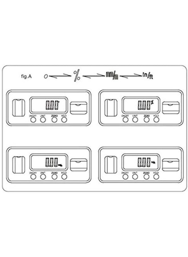 مقياس الميل الرقمي 150 مم مع شاشة LCD خلفية مغناطيسية - Image 4