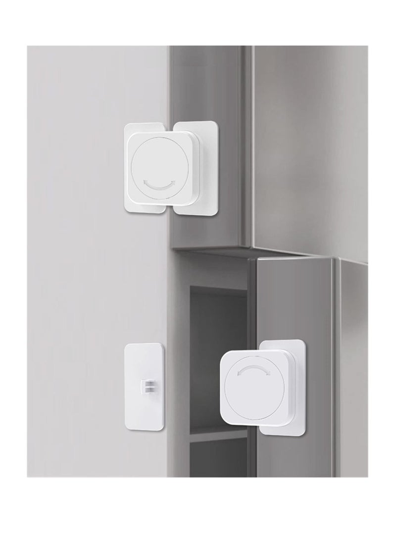 Excefore Child Safety Cabinet Locks, Baby Safety Hidden Lock for Cabinets and Drawers and No Drilling, Baby Proofing Latches for Closet, Kid Safety Lock to Keep Your Child Safe at Home (4 Pack) - Image 1