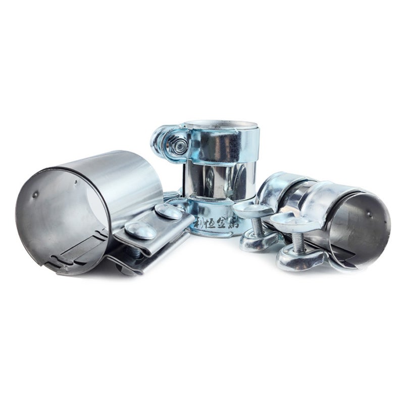Automobile Exhaust Pipe Clamp Reducer Pipe Adapter Sleeve Muffler Hoop Clamp Ternary Joint Adapter - Image 2