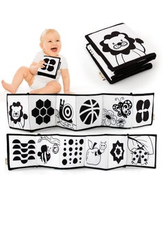 Y&D Black and White Cloth Books - High Contrast Baby Book for Early Education, Infant Tummy-time Mat, Three-Dimensional Can Be Bitten Tear Not Rotten Paper 0-3 Years Old Toys  - Image 1