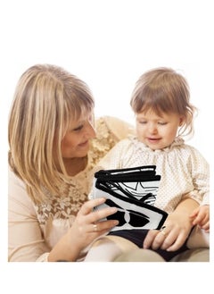 Y&D Black and White Cloth Books - High Contrast Baby Book for Early Education, Infant Tummy-time Mat, Three-Dimensional Can Be Bitten Tear Not Rotten Paper 0-3 Years Old Toys  - Image 3