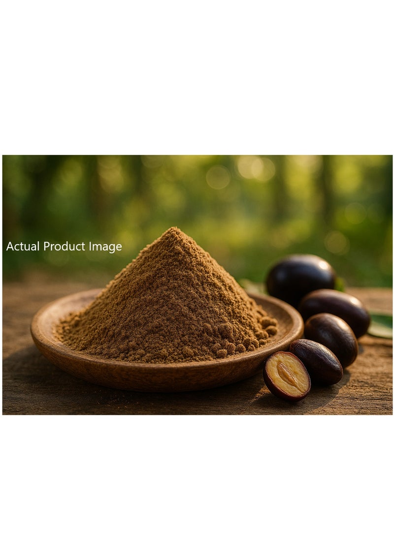 مملكة الإكسسوارات مسحوق بذور الجامون (٥٠ غرامًا) - طبيعي ونقي ١٠٠٪ | مناسب للبشرة والشعر | يُعزز صفاء البشرة، ويُنظّم إفراز الزيوت، ويُقلّل من الشوائب | يُقوّي الشعر، ويُغذّي فروة الرأس، ويُعزّز نموّه. - Image 3