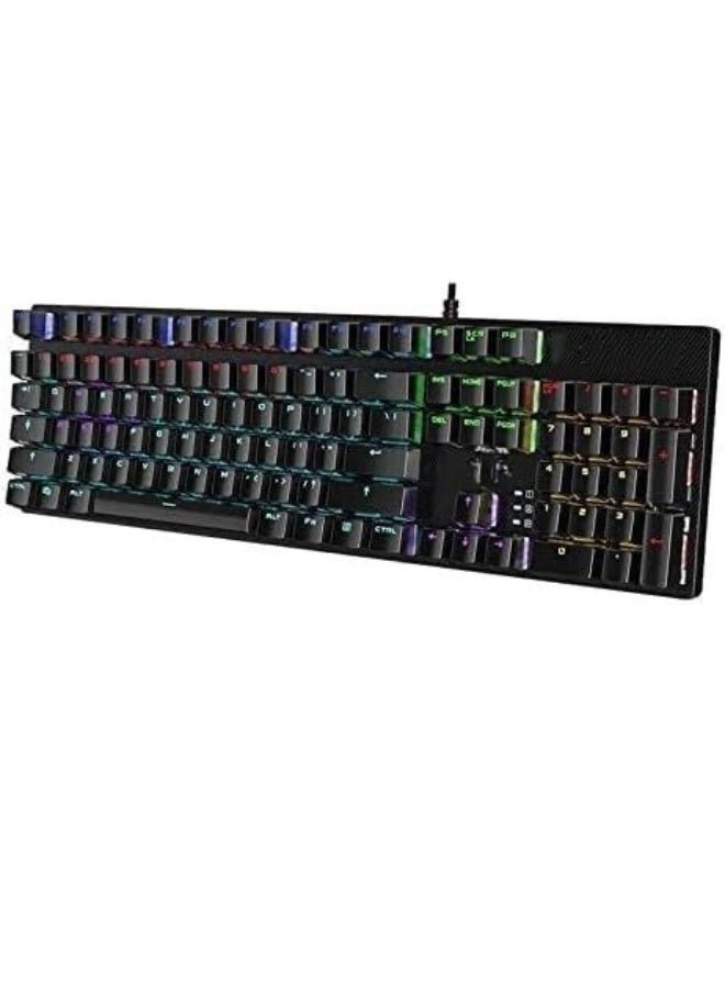 Mechanical Gaming Keyboard – Blue Switch – Durable & Comfortable USB Keyboard for Gaming and Daily Use