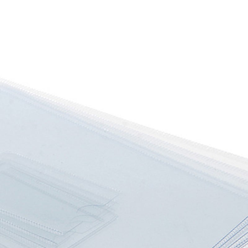 10pcs Transparent Zipper File Bags Colored A4 Document Holder Bills Storage Pouch for School Office (Red, Yellow, Blue, Green, White) - Image 4