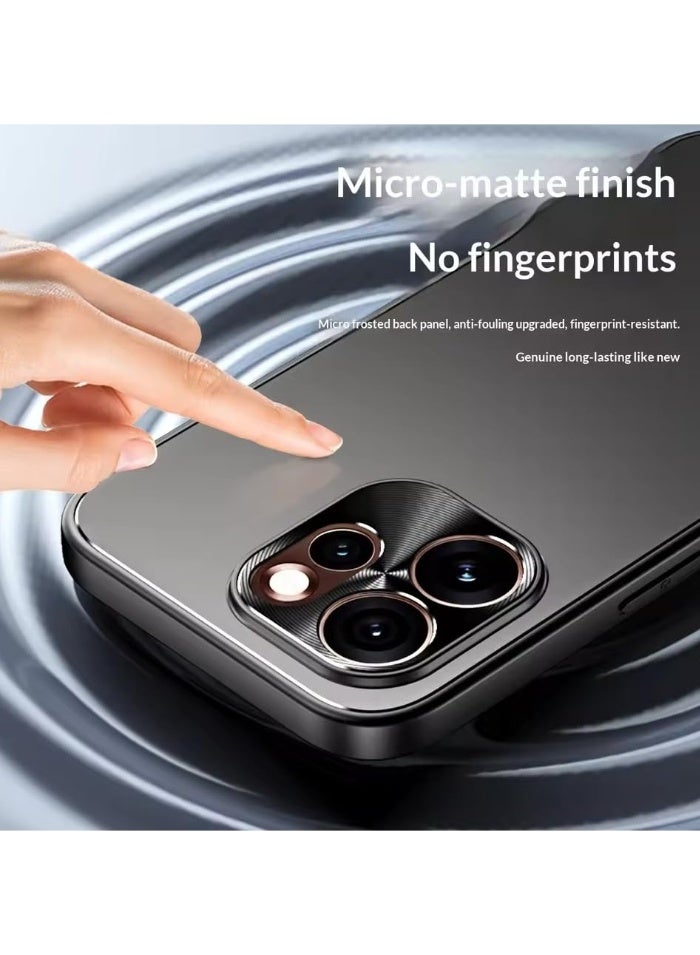 general Luxury Matte Case Compatible with OPPO Reno 15 Pro 5G, Full Coverage Anti-Shock Phone Cover Frosted Matel Protective Shell with Stand - Image 5