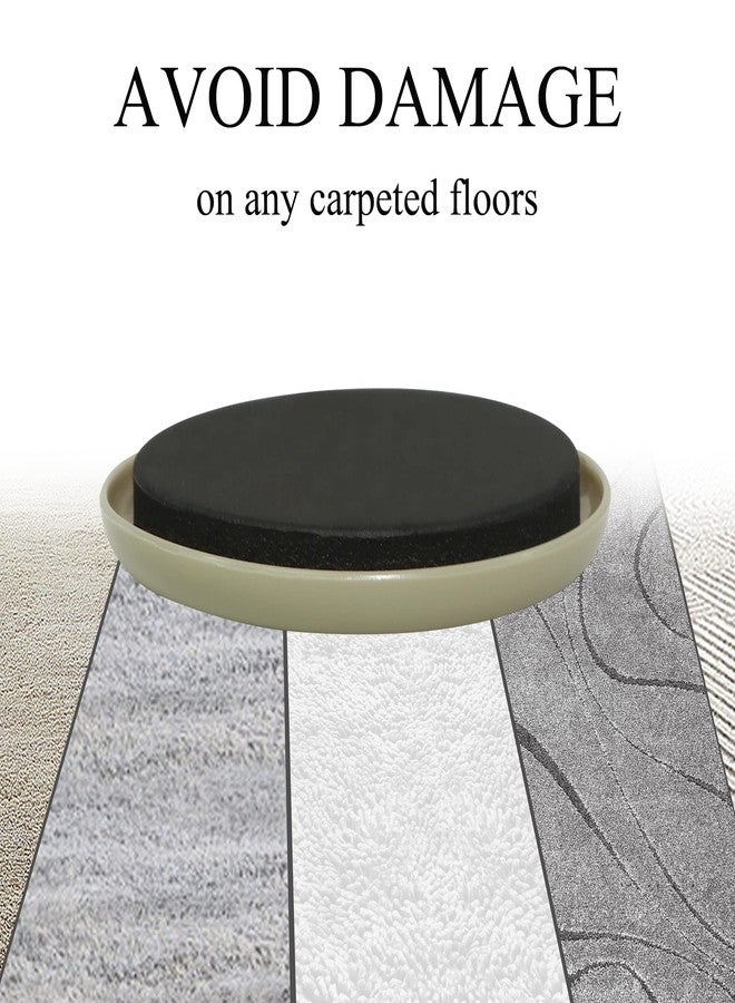 Kayzn Furniture Sliders 8pcs 3 1/2 inch - Heavy Duty Reusable Round Sliders for Moving Furniture on Carpet, Easily Move Couches/Beds/Armoires - Image 3