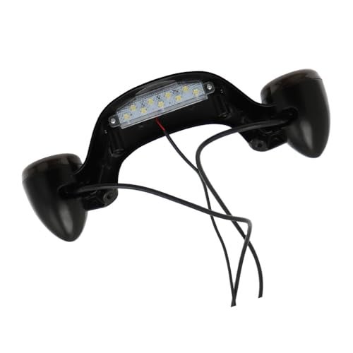 MACHSWON شريط إشارة الانعطاف LED خلفي من MACHSWON - ضوء إشارة الانعطاف الخلفي للدراجة النارية بتصميم رصاصة باللون الأسود، متوافق مع هارلي-ديفيدسون ستريت رود جلايد 2010-2022 - Image 1