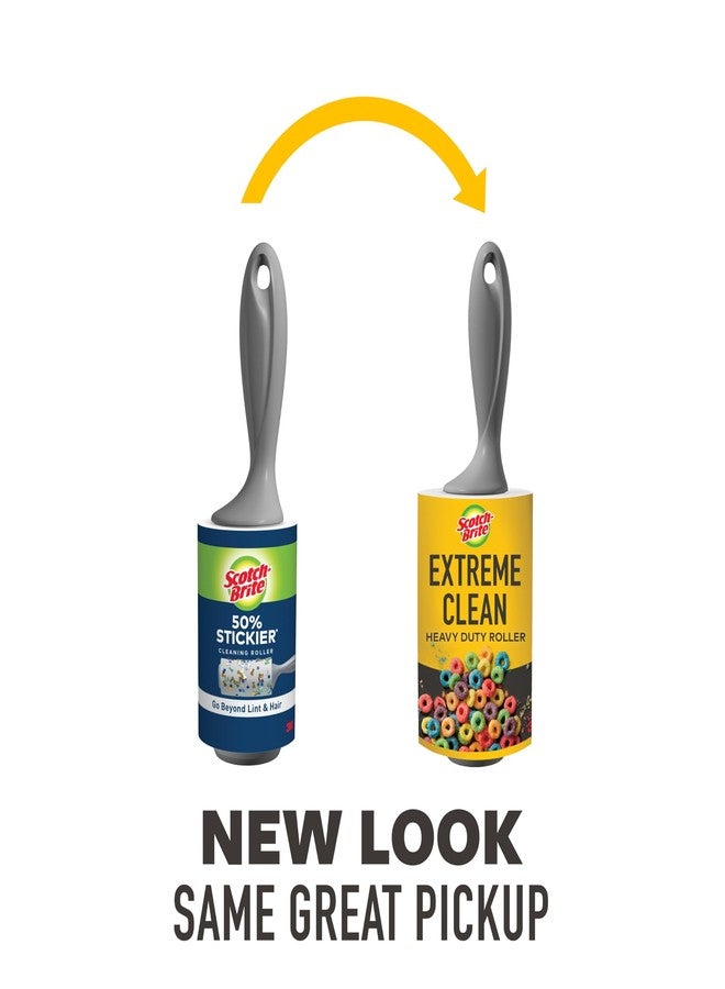 3M 830R-S-48 Scotch-Brite 50% Stickier Lint Roller-48 Sheets 4" X25.1 - Image 2
