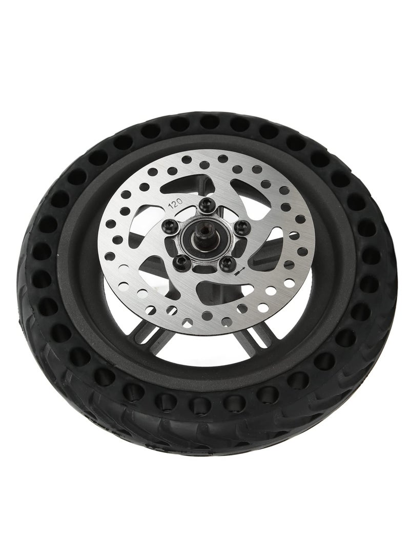 Scooter Tail Wheel, Stretchable High Bearing Wheel Assembly with 120mm Brake Disk for M365