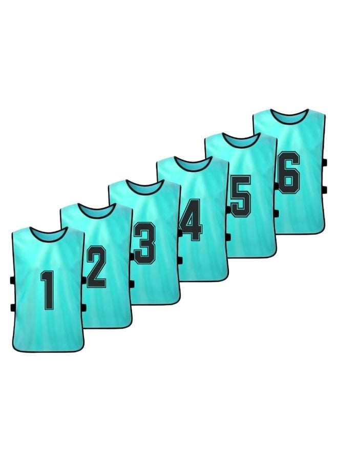 NIBEMINENT 6-Piece Quick Drying Scrimmage Practice Vest Set 43 x 63cm - Image 1