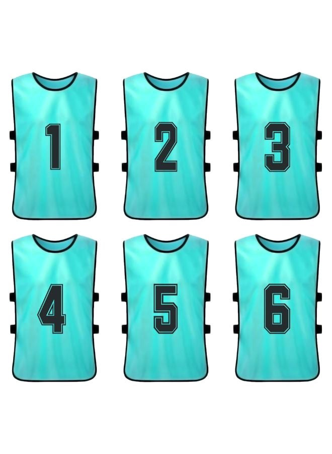 NIBEMINENT 6-Piece Quick Drying Scrimmage Practice Vest Set 43 x 63cm - Image 2