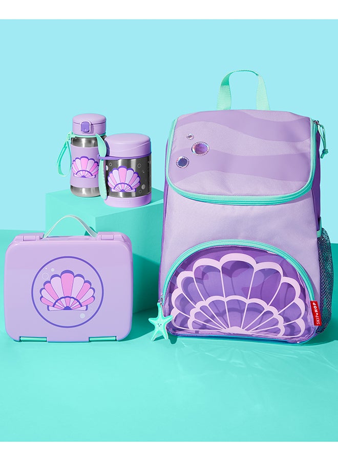 Skip Hop Spark Style Food Jar With spoon And Fork - Seashell - Image 3