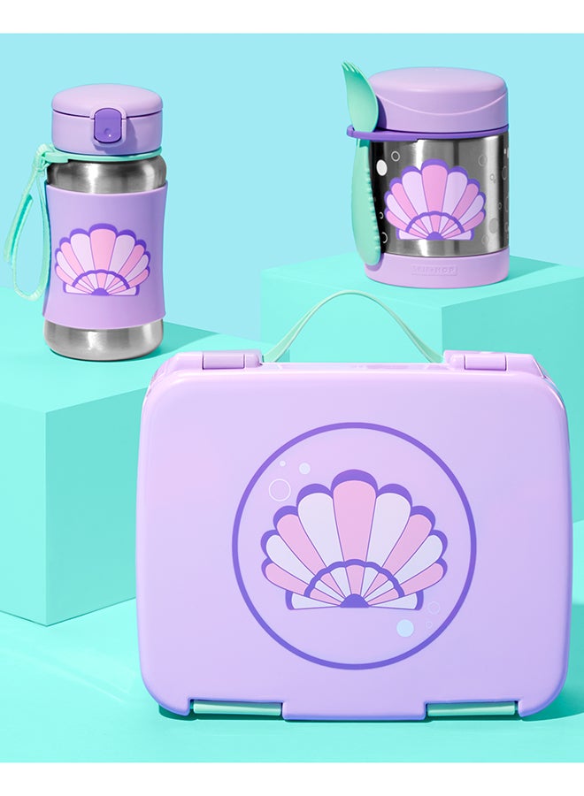 Skip Hop Spark Style Food Jar With spoon And Fork - Seashell - Image 4