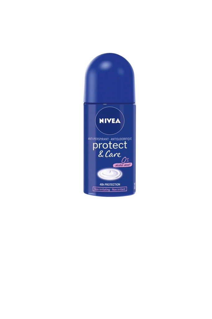 Nivea Protect And Care, Antiperspirant For Women, Roll-On Multicolour 50ml