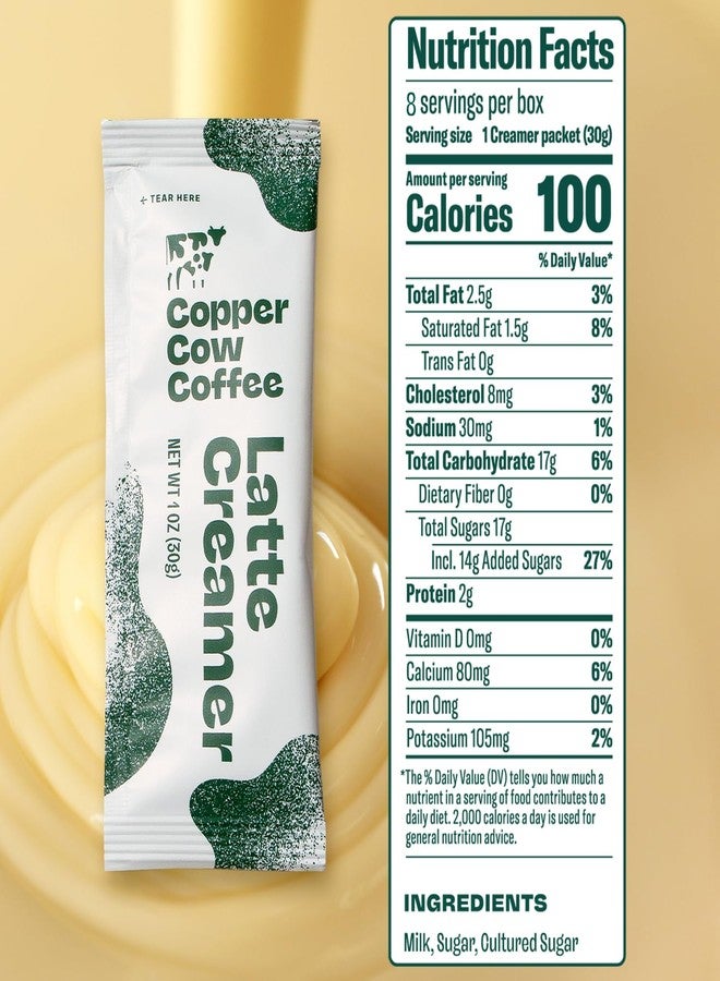 Copper Cow Coffee أكياس قهوة كوبر كاو الفيتنامية المقطرة + كريمة الحليب المكثف المحلى (٨ أنواع قهوة و٨ أنواع كريمة حليب) | لاتيه أسود كلاسيكي، لا حاجة للتبريد، قهوة مطحونة مناسبة للسفر - Image 2