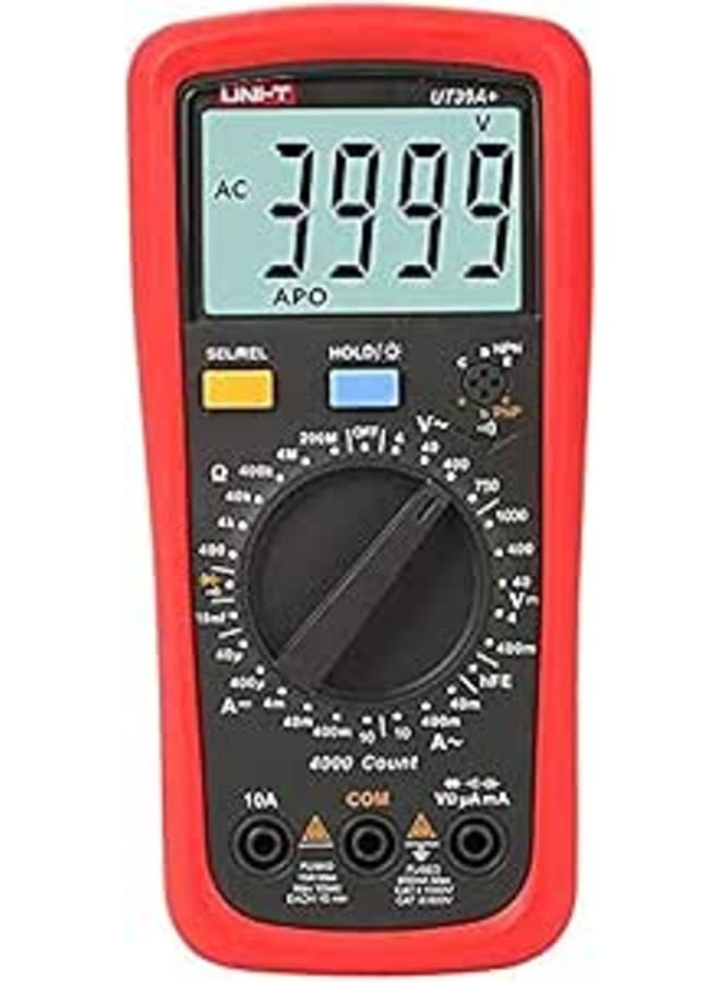 UNI-T-UT39A+ Modern Digital multimeter (Capacitance 10mF)-1000VDC & 750 VAC (10A MAX)